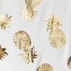Lush Decor Pineapple Toss Shower Curtain, 72" x 72", Gold