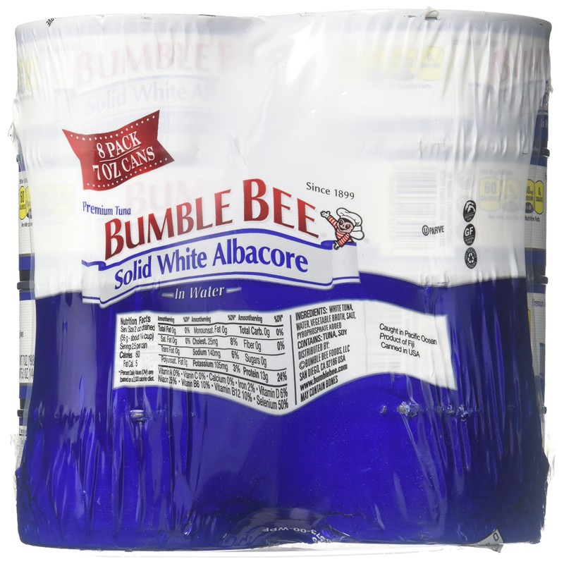 Bumble Bee Solid White Albacore, 7 Oz, Pack of 8