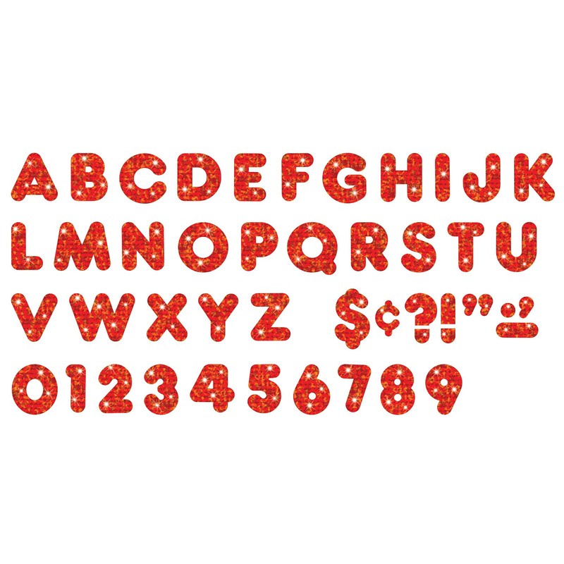 TREND Ready Letters® - Casual Font Uppercase 4" Sparkle