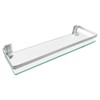 Lumclaw Bathroom Shelf Glass Shelves 23-Inch Floating Tempered Glass Shelf