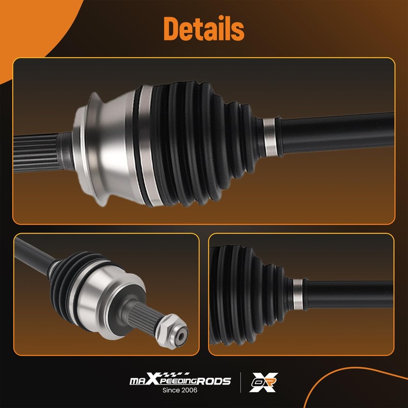 maXpeedingrods Pair (2) Front CV Axle Shaft Assembly for Honda