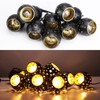 Vigdur Lantern String Lights with 10 Clear G40 Bulbs and