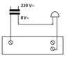 HUBER Surface-Mounted Door Bell Push Button 1-Way Polystyrene Door Bell