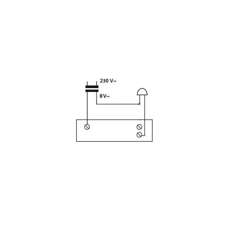 HUBER Surface-Mounted Door Bell Push Button 1-Way Polystyrene Door Bell