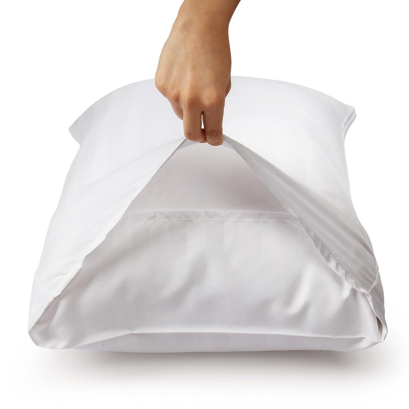 BedLooms White Pillow Cases 2 Pack - 100% Microfiber Envelope