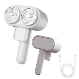 Dual-Head Fabric Shaver, Long-Lasting Battery &3 Adjustment Modes Rechargeable Lint Removers to Remove Pills，6-Leaf Blades Defuzzer，lint Shaver,Electric Shaver for Clothes Couch Furniture