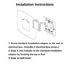 ARYEIELLSOW THP2400A1080 Large Cover Plate & Electrical Box Adaptor for