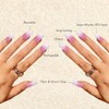 Uñas francesas cuadradas largas, uñas postizas ombré de ataúd mediano,
