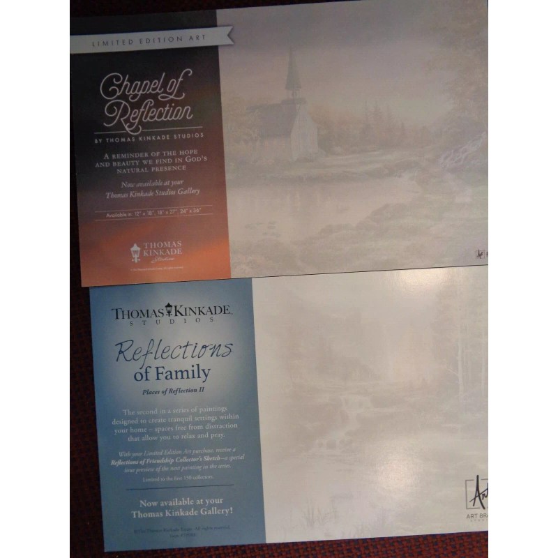 Thomas Kinkade Postcards Chapel of Reflection, Reflections of Family II