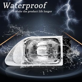 Headlight for International 9200-9900, Driver and Passenger Side Headlights Headlamps Assembly for 2003-2007 International a Pair(Left)