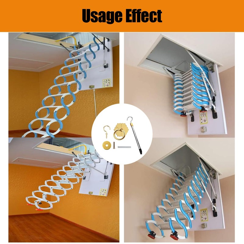 Ladder Pull Down System Kit - BCEHACBITI Attic Pull System