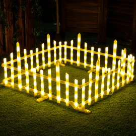 Waterproof Outdoor Solar & Plug Garden Fence Decorative Lighting for Christmas Tree and Courtyard DecorationEmitting Color: Multicolor, Lamp Power(W): Transformer 31V, Model Number: New Wave version