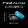 3 Gram Sample Containers with Lids, 100 Count Tiny Sample