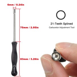 ZAMDOE Carburetor Adjustment Tool 21-Teeth Splined Screwdriver + 7-Teeth Splined for 2-Cycle Small Engine Chainsaw Trimmer Lawn Mower Edger Brushcuter Blower for STIHL for Husqvarna for Homelite