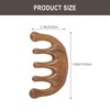 Doitool Massage Comb Made of Light Brown Wood for Head