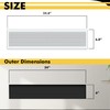 Powrocket Linear Bar Air Grille 24" X 6", Aluminum Air