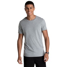 Fruit of the Loom Men's Recover Cotton T-Shirt Made with Sustainable, Low Impact Recycled Fiber, Grey Heather, XX-Large