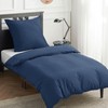 Bedsure Cotton Bed Linen 135 x 200 cm, Blue Bed