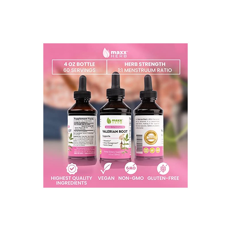 Maxx Herb Extracto de raíz de valeriana: fuerza máxima, raíz