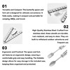 2Pcs Foldable Butterfly Camping Spoon Convenient Detachable Camping Spoon Useful