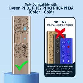 RETROSUN Replacement Fan Remote Control for Dyson Pure Humidify+Cool Tower Fan PH01 PH02 PH03 PH04 PH3A （Color : Gold）