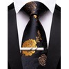Barry.Wang Mens 6 PCS Ties Silk Striped Paisley Check Necktie
