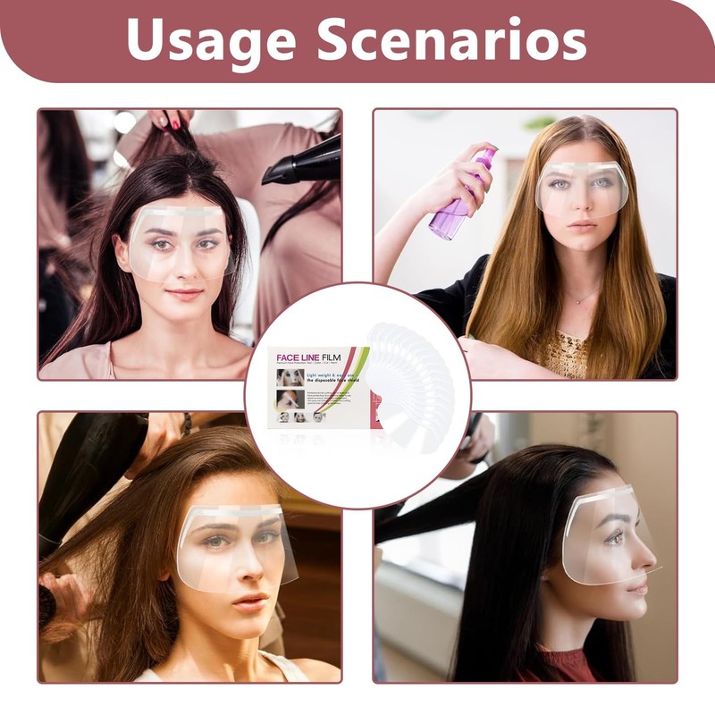 100 Pcs Clear Face Visors, Shower Face Eye Protector, Eye