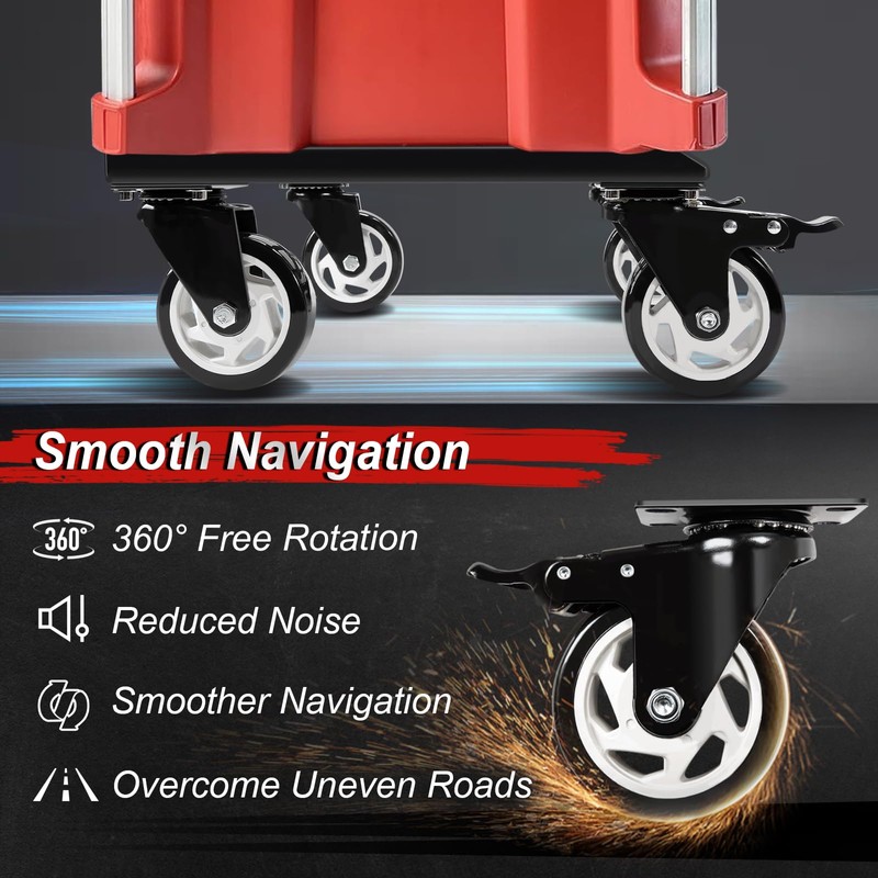Heavy Duty Tool Box Dolly Compatible with Mil.Waukee Packout Toolboxes,