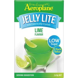 Aeroplane Jelly Lite Lime Flavour Low Calorie Jelly Crystals 2x9g