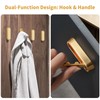 2PCS Foldable Wall Hooks, Heavy Duty Zinc Alloy Folding Coat