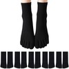SLEEPSINERO Women's Five Toe Socks, Ankle Socks, Set of 5
