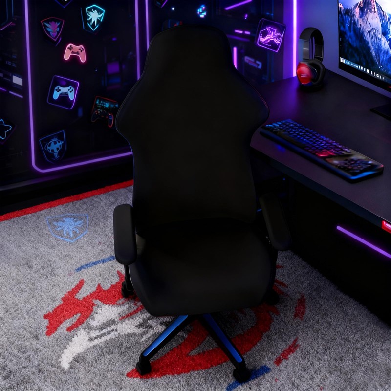 Vzcm Gaming Chair Cover Office Chair Cover 4-Piece Set with