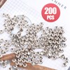 HAWORTHS 200pcs 8MM Antique Silver Round Dome Metal Studs Spots
