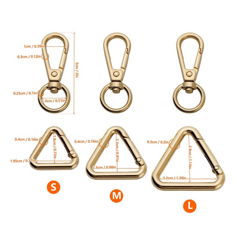 TANJUN, 2-piece Set, Key Chain, Spring Key Chain Metal Fittings,