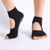 Women's Non-slip Open Toe Open Back Pilates Yoga Toe Socks for Spring & Summer Size/Red 20ea