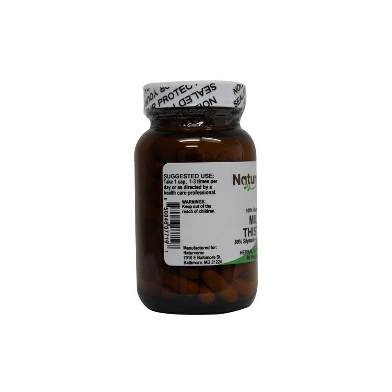 Naturverse Naturverse Milk Thistle Powder Capsules Standardized 90 VegCaps