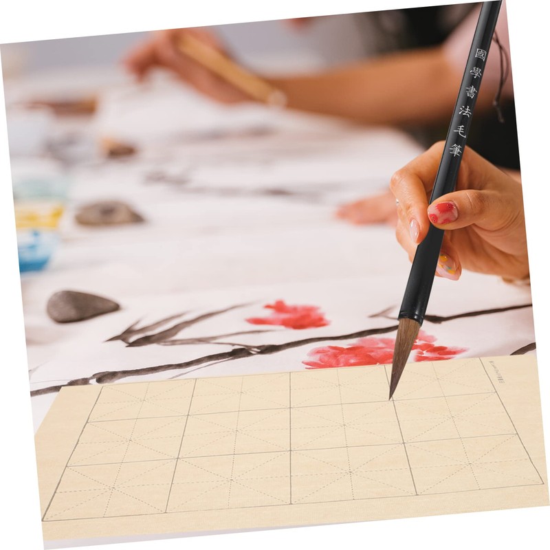 Operitacx 100 Sheets Xuan Paper for Chinese Calligraphy Rice Paper