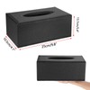 BTSKY Rectangular Tissue Box Cover Holder PU Leather Napkin Holder