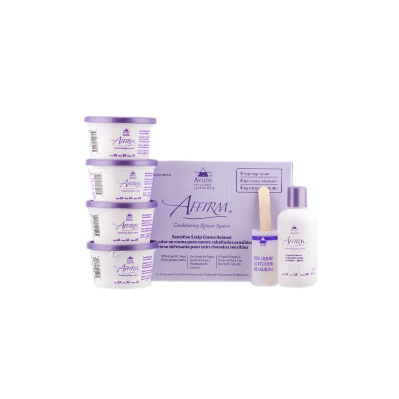 AFFIRM CONDITIONING RELAXER SYSTEM SENSITIVE SCALP CREME RELAXER 4 APPLICATIONS
