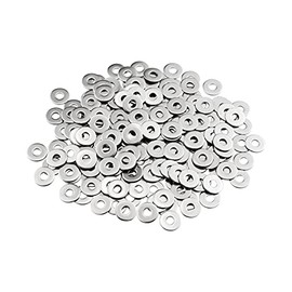 MeHurr Washers M4 Large Pack of 100 Washers Stainless Steel A2 V2A 304, Body Washers DIN9021 / ISO7093, Washer M4 x 12 mm, Metal Washers for Screws & Nuts