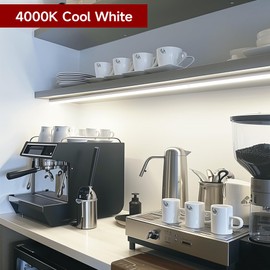 Kihung (Pack of 8 2FT LED Shop Light, 10W 1100LM 4000K Cool White, Under Cabinet Light and LED Ceiling Light, for Room, Corded Electric with Built-in ON/Off Switch