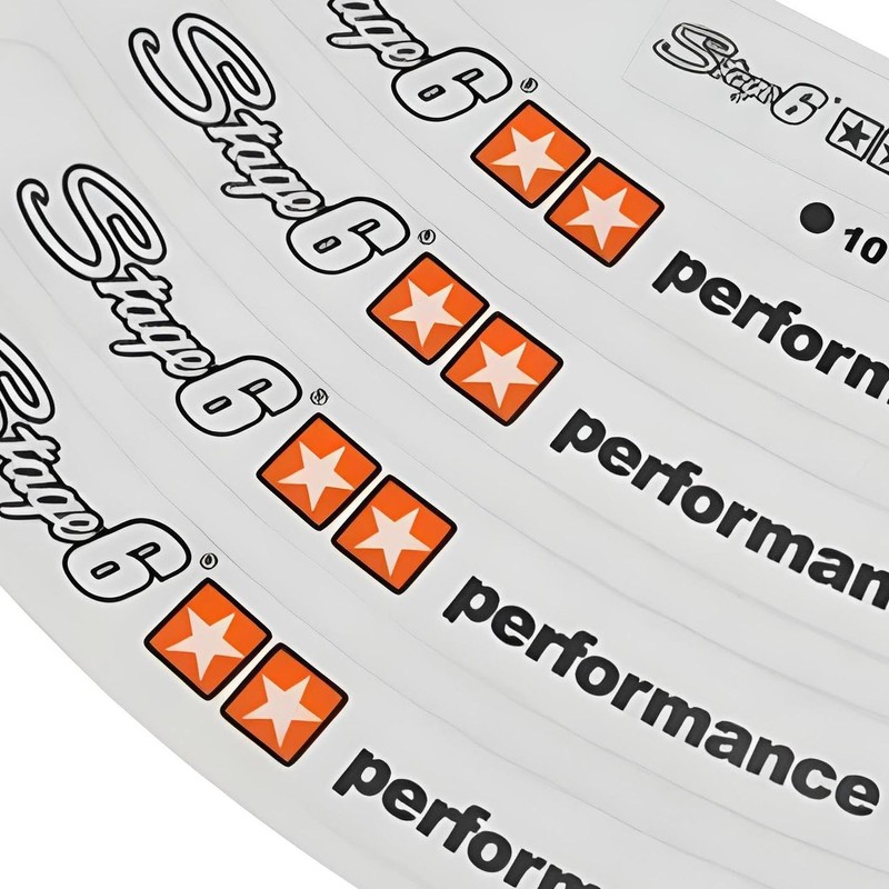 Stage6 Wheel Rim Sticker 10 Inch White