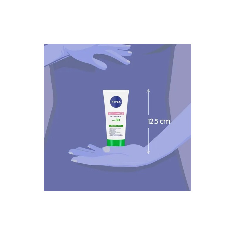 Crema Facial Hidratante Nivea Efecto Mate Con Fps 30 50
