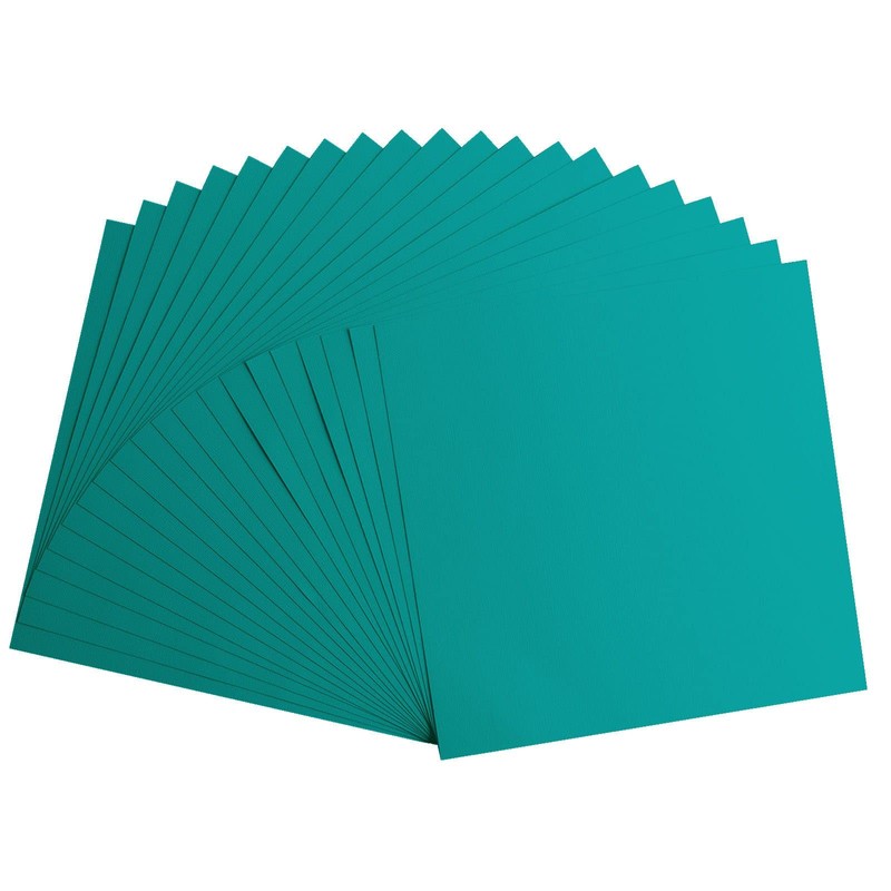 Vaessen Creative Florence Textured Cardstock Paper, Turquoise Frosting, 216 grams,