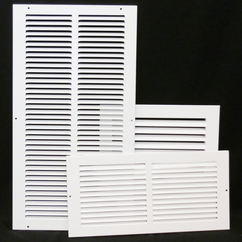 HVAC Premium 12''w x 8''h 2-Way-Horizontal Fixed Curved Blade AIR