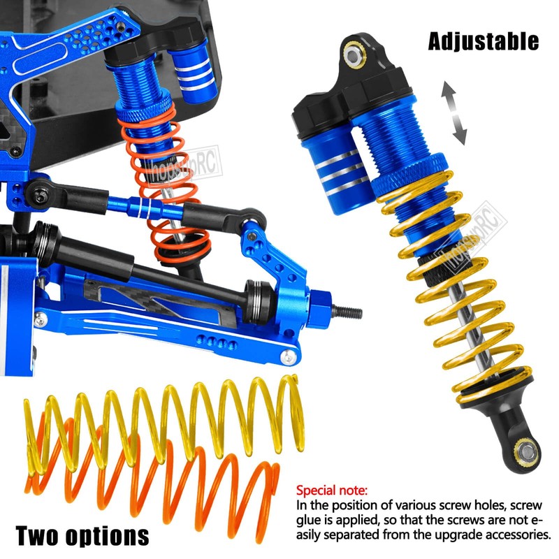 hopsupRC Upgrades Part Front Rear Assembled Full Metal Shocks Aluminum