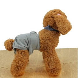 Amaliy Pack of 2 Washable and Reusable Female Dog Nappies Incontinence Nappies Pants M (Waist Circumference: 36-52 cm)