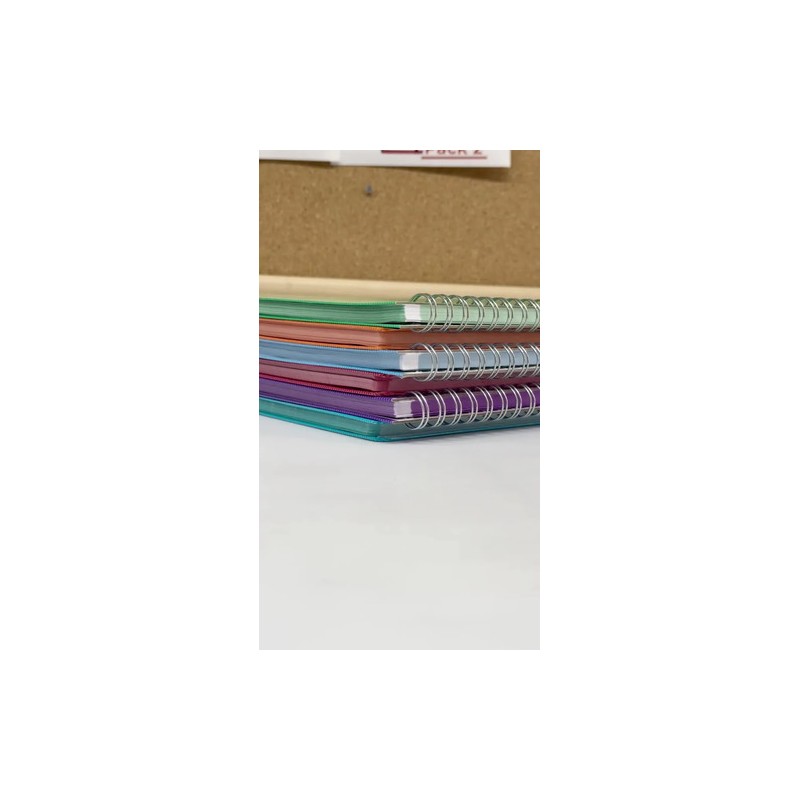Cuaderno Profesional Arcoíris 100h Pasta Dura 6 Pzas