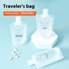 MAAYKOM 10 Pack Travel Pouches for Toiletries, Size Portable Containers,Stand