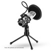 Desktop Microphone Tripod Stand Foldable Mic Stand with Shock Mount
